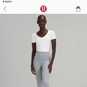 Lululemon align t shirt, white size 8.